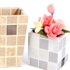 이유짱 인테리어 조화 화분 튼튼한화분받침대, 브라운 - 소