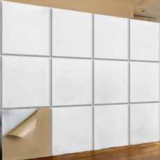 더퍼스트트래픽 소음방지 문에 붙이는 화이트 방음판 방음벽 현관 원룸 오피스텔 아파트 흡음 문소음방지 인터넷방송스튜디오 인테리어 12장, 1세트