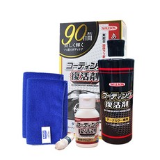 日本Willson氟素漆面復活鍍膜組 鍍膜 氟素鍍膜 撥水鍍膜 漆面修復 軟鍍膜 鍍膜劑, 1個