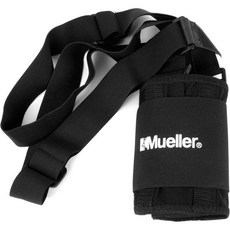 Mueller 프리미엄 스포츠 메디신 허리 보호대 멜빵 포함 상하부 지지 남녀 공용 블랙 원사이즈, 1