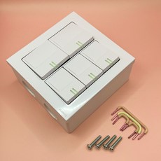 일신 중5구 스위치 + PVC 노출 박스 + 이도피스 세트, 1개