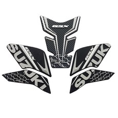 For GSX8R GSX8S 2023-2024 側油箱貼橡膠貼 3D壓花油箱墊油箱護膝 GSX-8R GSX-8S, 灰色