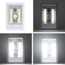 디머스위치 코드없는 비상등 디머등 밝기조절 원형디머 2구, 1개