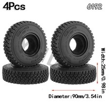 YSIDO-1.55 인치 비드록 플라스틱 휠 림 타이어 RC 크롤러 자동차 축 AX90069 D90 TF2 CC01 LC70 짐니 4 개입, 6192