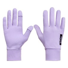 BOODUN 防曬手套 冰絲涼感 可翻指觸控 登山 攀岩 騎行 單車 健身 運動手套, 1個, 淺紫, 淺紫