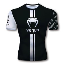 크로스보더 아마존 복싱 반팔 MMA 격투 상의 격투 산다 의류 스포츠 러닝 티셔츠 베놈 남녀