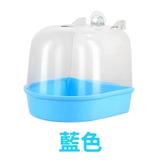 掛籠式鳥用浴室 藍色, 1個