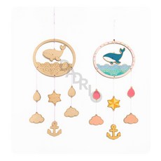 드리오샵 민화샵 고래 모빌 (1개) 미술교구