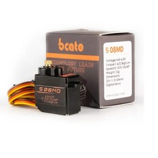 Bcato S08MD 디지털 서보 12g/ 2.4kg/ Rc FPV 헬리콥터 비행기 테일 서보용 고속 메탈 기어, 4 pieces