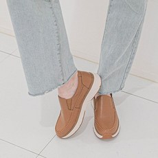 헬시온 소가죽 키높이 슬립온