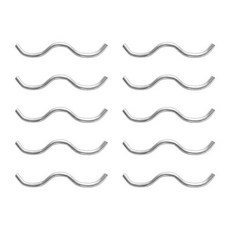 10pcs Trampoline W Hooks 내구성있는 트램폴린 아이언 바 와이어 커넥터 후크 홈 점프 침대 W 후크 트램폴린 액세서리, 은, 10개