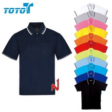 토토 반팔티 쿨카라 단추 단체복-A 12색상 공용