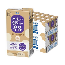 (매일)매일 소화가잘되는우유 국산 5곡 미숫가루, 190ml, 1개