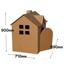 종이 이글루 집 마분지 골판지 상자 인형 극장 DIY 수제 텐트 만들기 하우스 박스 페이퍼, F. 890 x 710 x 900mm, 1개