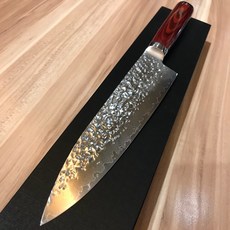 職匠 XF007B 大馬士革 67層錘紋牛刀 刃長20cm, 1個, 不含鞘