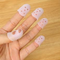 손가락 골무 공예용 통기성 바느질 실리콘 골무 사무용 주방용 원예용 작업용 피아노 보호대 핑거 기타