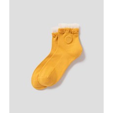 빈폴 액세서리 여성 셔링 미들삭스 - 옐로우