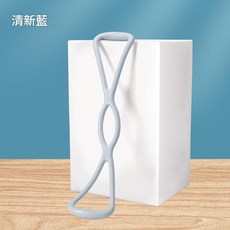 8字彈力帶 駝背改善 健身拉伸 瑜伽器材, 清新藍, 1個