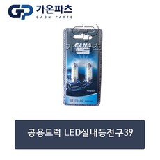 대형 트럭 LED 실내등 전구 39mm 룸램프 실내조명/가온파츠, 1개