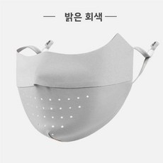 여성용 자외선 차단 마스크 무자국 입체형 컬러 선바이저 눈가 보호 아이스 실크 마스크, [무봉제 메쉬]-라이트 그레이