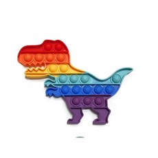 촉감 청각 만족 피젯 푸쉬팝 팝잇 종합 선물, A공룡, 1개