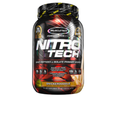 Muscletech Health Nitro Tech乳清蛋白 肉桂捲口味, 907g, 1個