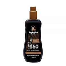 Australian Gold 스프레이 젤 자외선 차단제 인스턴트 브론저 SPF 8 226.8ml(8온스) | 피부 보습 및 수분 공급 광범위한 스펙트럼 방수 기름지지 않음