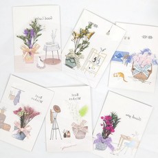 입체엽서 드라이플라워 카드 감성 선물용 편지지 꽃장식, 상세페이지 참조, 상세페이지 참조