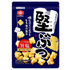 일본 카메다제과 카타부츠 감칠소금맛 단단한센베이 쌀스낵 160g, 3개