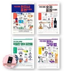 [지구돋이 책갈피 증정] 거의 모든 표현의 영어 (전치사+숫자+상황별+구두법) 세트 (전4종-4권) 사람in