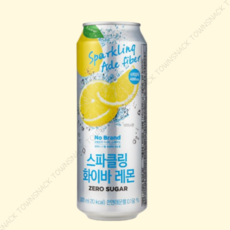 노브랜드 스파클링 화이바 레몬, 8개, 500ml
