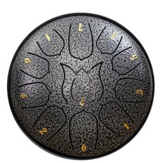 스틸 텅드럼 행드럼 명상, 1개, 스타실버 6인치 11음