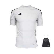 아디다스 TR25 주니어 운동 축구 반팔티 저지 화이트 (PGN짐쌕가방 지급)
