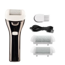 新款電動磨腳器數顯修腳器電鍍磨腳器防水修足機套裝, 1個, 白色:如圖