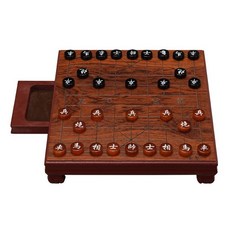 禦聖迷你象棋 桌遊 小型象棋棋盤 木質小象棋 小號迷你瑪瑙便攜式小象棋桌, 1個, 國際象棋子,迷你國際象棋桌