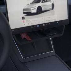 Tesloid. com 모델 Y 주니퍼용 언더 스크린 행거 오거나이저