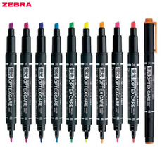 [제브라] 옵텍스 케어 형광펜 트윈타입, WKCR1-PU 퍼플