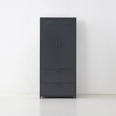 MKB 캐비넷 서랍2칸옷장 7601690 760x525x1695mm 2단 다크그레이 5856.4942