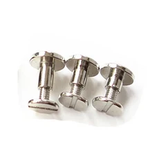 스트랩 나사 리벳 솔리드 네일 볼트 수하물 의류 가방 신발 공예용 부기 라운드 헤드 5/6.5mm 20 개, 05 5mm, 02 silver