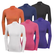 1+1 김영주골프 여성 여름 반목 긴팔 포인트 반폴라 티셔츠 아웃도어 스판 등산 티셔츠 9903