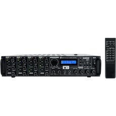 로크빌 홈 매트릭스 4 600W 멀티룸 수신기증폭기 8채널4개 구역 블루투스 USB 광학 동축 RCA 마이크 입력