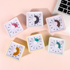 퓨핸 뽀모도로 타이머 무소음 공부 구글 시계, 모카베이지, 1개