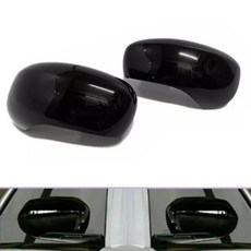 매그넘 차저 자동차 사이드 미러 커버 윙 캡 외부 도어 트림 접착 스티커, 1개, 기본