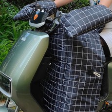 오토바이 담요 워머 덮개 동계 배달 따뜻 방한용품 스쿠터 심플블랙분리형, A. 분할 스타일, A. 양면 방수 안감과 면 패딩으로 탈부착 가능한 디자