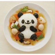 K13 三合一熊貓造型模具 飯糰模具 三明治模具 餅乾模具 DIY多功能模具, 1個