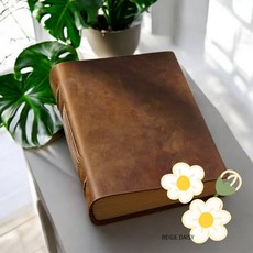 GS 핸드메이드 드로잉 노트(세로형) 일기장노트, 브라운