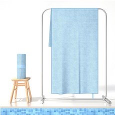 루파 쿨핏 스포츠 타올 세트, 1세트, 스트라이프블루