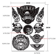 할리 데이비슨용 비닐 오토바이 스티커 로고 탱크 헬멧 자전거 데칼, 2