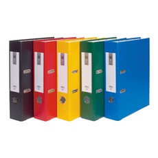 [코리아스퀘어] 현풍 레버아치 LA 바인더 (민_세로형) 7cm A4, 검정