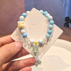 琉璃原創設計 醒獅水晶串珠手鏈